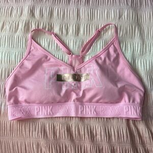 PINK Victoria's Secret Pink Sports Bra with Crisscross Straps